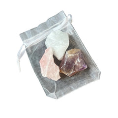 Ruwe kristallen combinatie voor balans, liefde en energie.