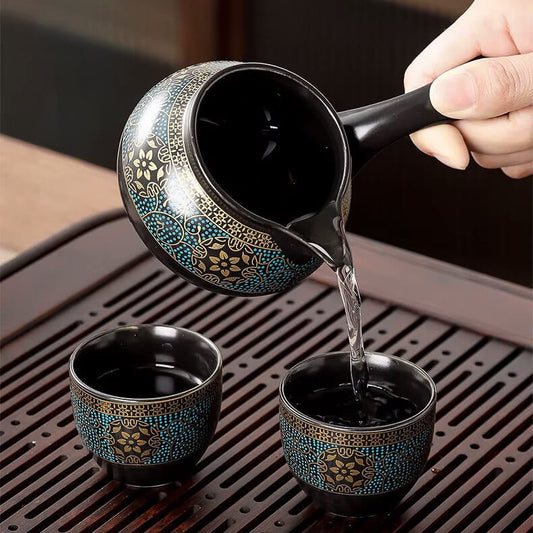 Keramische Thee Set met 6 Kopjes
