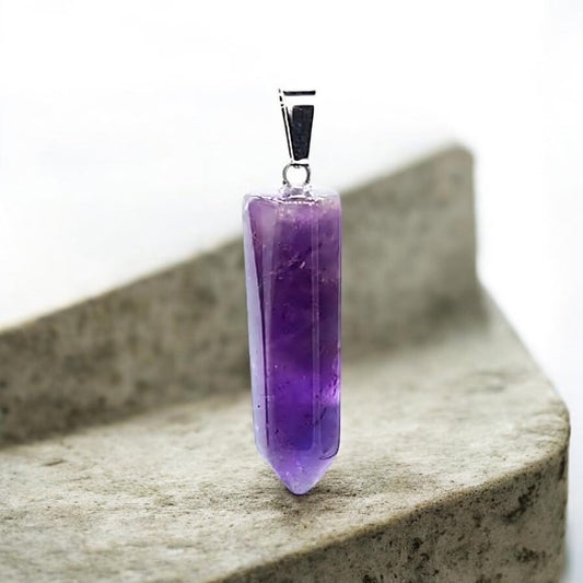Natuurlijke amethist edelsteen hanger voor meditatie, bescherming en innerlijke rust