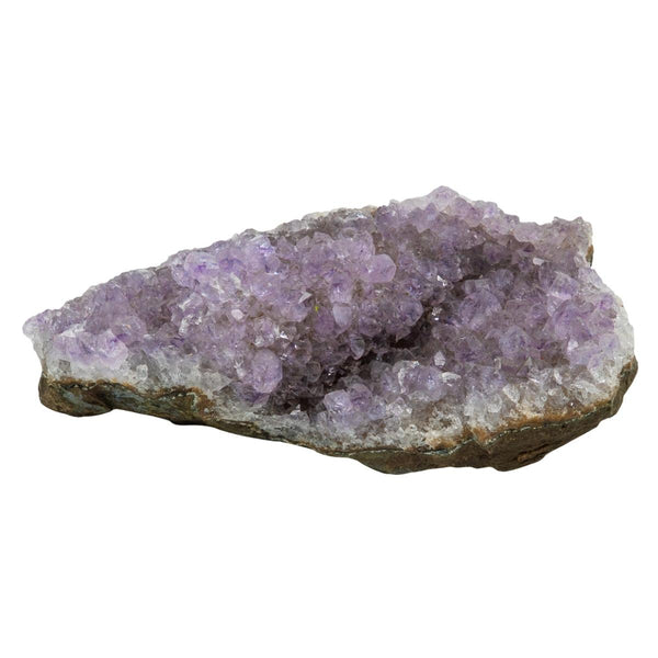 Paarse ruwe amethist kristal uit Brazilië, natuurlijk gevormde edelsteen van 225 tot 275 gram