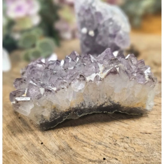 Ruwe amethist uit Brazilië van 225-275 gram.