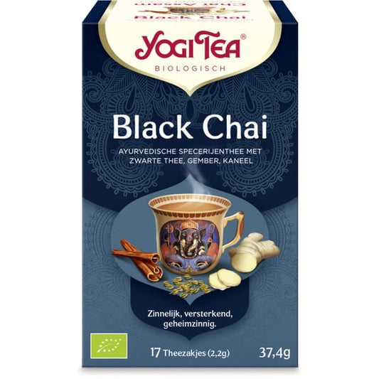 Yogi Tea Black Chai biologische zwarte thee met gember en anijs